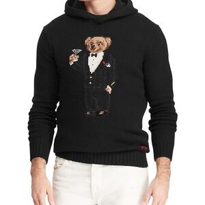 Black Bear Graphic Sweater
